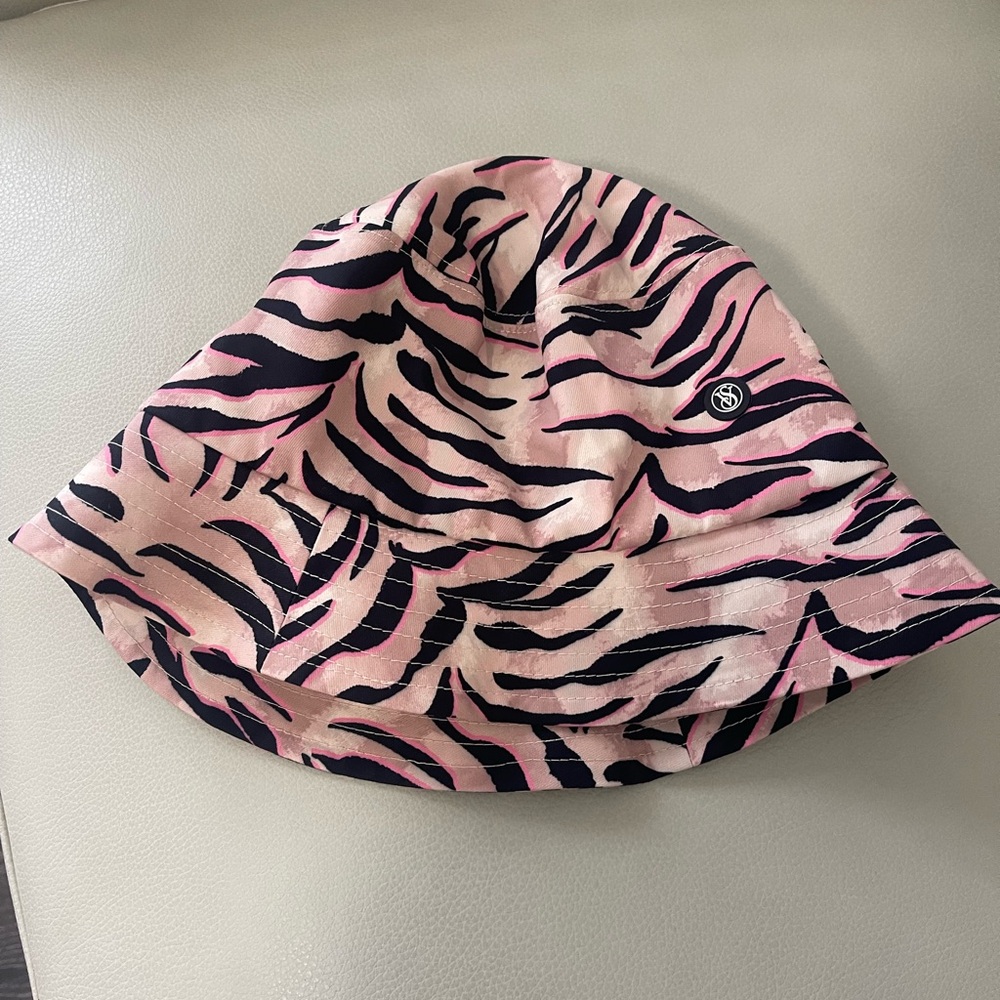 Victoria's Secret Pink and Black Zebra Hat